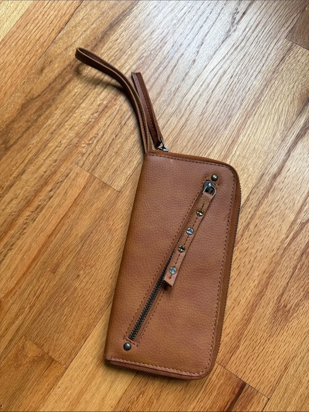 Free People Vegan Leather Wristlet Wallet